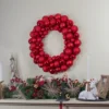 Northlight Red 3-Finish Shatterproof Ball Christmas Wreath, 36-Inch, Unlit -Home decor GUEST afbd2c6f a335 45dd 8e11 35997eb9cd77