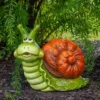 Northlight 13.5" Green And Brown Snail Outdoor Garden Statue -Home decor GUEST b03e0526 1606 4eaa 935e 43357e97d4f8