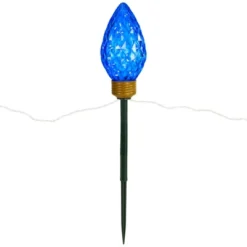 Northlight LED Lighted C9 Style Christmas Pathway Lawn Stakes - 3 Ft - Multi - 3-Count -Home decor GUEST b1001f2f ce50 4860 9f6b d983854209d2