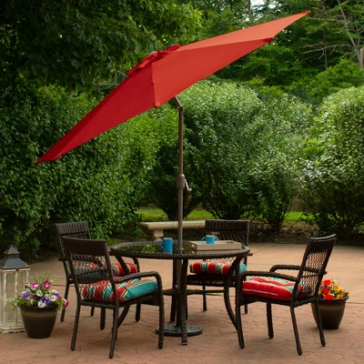 Northlight 9' Outdoor Patio Market Umbrella With Hand Crank And Tilt - Terracotta 4 Northlight 9' Outdoor Patio Market Umbrella With Hand Crank And Tilt - Terracotta - Image 2