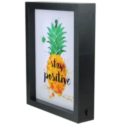 Northlight 9β LED Lighted 'Stay Positive' Pineapple Framed Light Box