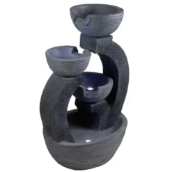 Northlight 31.5" Black Lighted Three-tier Outdoor Garden Water Fountain 12 Northlight 31.5" Black Lighted Three-tier Outdoor Garden Water Fountain -Home decor GUEST b2d6d24f ce70 4c39 9e63 883a9fdfb4b0