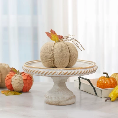 Northlight 5.5" Beige Burlap Autumn Harvest Table Top Pumpkin 3 Northlight 5.5" Beige Burlap Autumn Harvest Table Top Pumpkin