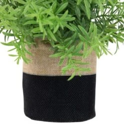 Northlight 9" Green Leafy Artificial Spring Foliage In Fabric Covered Pot -Home decor GUEST b477a573 e038 45ac 91ac 36eae69dffa5