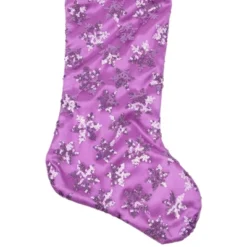 Northlight 19" Purple Sequin Snowflake Christmas Stocking With White Faux Fur Cuff 9 Northlight 19" Purple Sequin Snowflake Christmas Stocking With White Faux Fur Cuff -Home decor GUEST b4919c09 adeb 40e4 93e1 c5b3af83b9b6