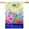 Northlight Welcome Floral Hummingbird Outdoor House Flag 28" X 40" 1 Northlight Welcome Floral Hummingbird Outdoor House Flag 28" X 40" -Home decor GUEST b5db5a93 93cb 40e3 98f3 43dbd23c5f21