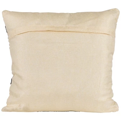 Northlight 20" White And Black Handloom Woven Outdoor Square Throw Pillow 4 Northlight 20" White And Black Handloom Woven Outdoor Square Throw Pillow - Image 2