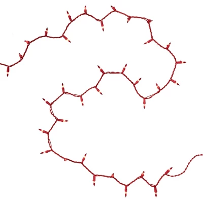 Northlight Mini Christmas Light Set- Clear With Red Tips - 10' Red Wire - 50ct 8 Northlight Mini Christmas Light Set- Clear With Red Tips - 10' Red Wire - 50ct - Image 6