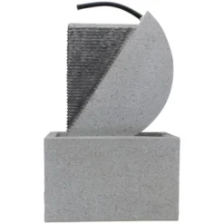 Northlight 20" Gray Modern Style Rainfall Outdoor Water Fountain 9 Northlight 20" Gray Modern Style Rainfall Outdoor Water Fountain -Home decor GUEST b7f231b7 e0f3 4deb 951d 84bc0d81388b