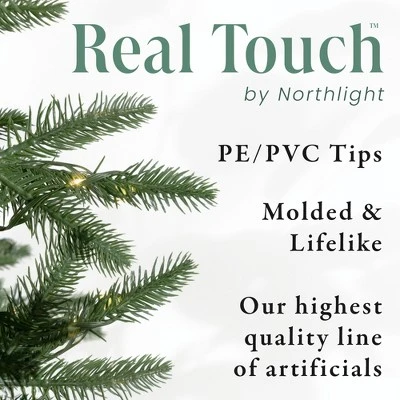 Northlight Real Touch™️ Pre-Lit Washington Frasier Fir Slim Artificial Christmas Tree - 7.5' - Clear Lights 9 Northlight Real Touch™️ Pre-Lit Washington Frasier Fir Slim Artificial Christmas Tree - 7.5' - Clear Lights - Image 7
