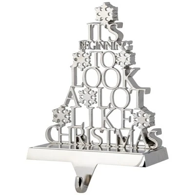 Northlight "It's Beginning To Look A Lot Like Christmas" Metal Tree Stocking Holder - 6.5" 6 Northlight "It's Beginning To Look A Lot Like Christmas" Metal Tree Stocking Holder - 6.5" - Image 4