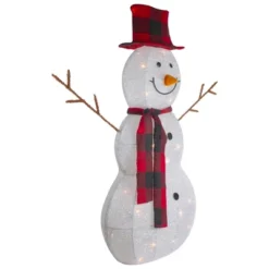 Northlight Lighted Tinsel Snowmen Family Christmas Yard Decorations - Clear Lights - Set Of 2 13 Northlight Lighted Tinsel Snowmen Family Christmas Yard Decorations - Clear Lights - Set Of 2 -Home decor GUEST bbb942d6 6d8f 4922 aa3a 48aaf2d374be