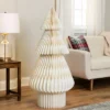 Northlight Tall Paper Accordion Honeycomb Foldable Christmas Tree - 4' - Cream -Home decor GUEST bbcae6d8 cc07 4219 9ec6 19a892892adc