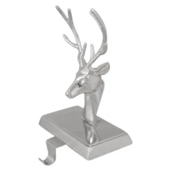 Northlight 8" Shiny Silver Deer Head Christmas Stocking Holder -Home decor GUEST bc116ef2 7fa8 4847 9ddb bd5ee5717632