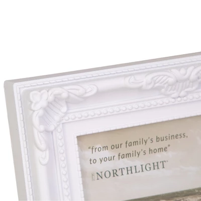 Northlight Victorian Style Rectangular Picture Frame - For 5" X 7" Photo - 8.5" - White 6 Northlight Victorian Style Rectangular Picture Frame - For 5" X 7" Photo - 8.5" - White - Image 4