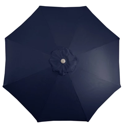 Northlight 9ft Outdoor Patio Market Umbrella With Hand Crank And Tilt, Navy Blue 5 Northlight 9ft Outdoor Patio Market Umbrella With Hand Crank And Tilt, Navy Blue - Image 3