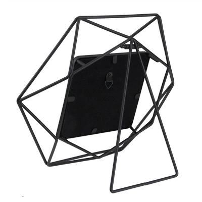 Northlight 8" Contemporary Hexagonal 4" X 4" Photo Picture Frame - Black 7 Northlight 8" Contemporary Hexagonal 4" X 4" Photo Picture Frame - Black - Image 5