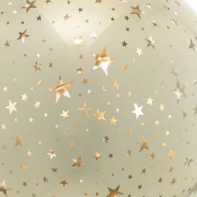 Northlight LED Lighted Stars Glass Globe Christmas Decoration - 6" - Gold 7 Northlight LED Lighted Stars Glass Globe Christmas Decoration - 6" - Gold - Image 5