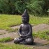 Northlight 17.5" Dark Brown Meditating Buddha Outdoor Garden Statue -Home decor GUEST bf779ee1 136e 4d82 a549 25ae3e736fe1