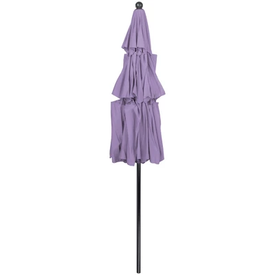 Northlight 9.75ft Outdoor Patio Market Umbrella With Hand Crank And Tilt, Purple 5 Northlight 9.75ft Outdoor Patio Market Umbrella With Hand Crank And Tilt, Purple - Image 3