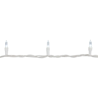 Northlight 50-Count Pure White LED Mini Christmas Lights, 16.25 Ft White Wire 6 Northlight 50-Count Pure White LED Mini Christmas Lights, 16.25 Ft White Wire - Image 4