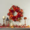 Northlight Leaves And Flowers Fall Harvest Wreath - 24-Inch, Unlit 1 Northlight Leaves And Flowers Fall Harvest Wreath - 24-Inch, Unlit -Home decor GUEST c191f948 b28f 469e 878f 3d476e7ae236