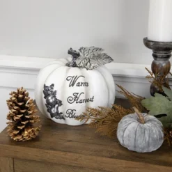 Northlight 8" White And Black "Warm Harvest Blessing" Pumpkin Fall Harvest Decoration 8 Northlight 8" White And Black "Warm Harvest Blessing" Pumpkin Fall Harvest Decoration -Home decor GUEST c4caa835 47d2 4b2e a3d5 5dfd1f9757ef