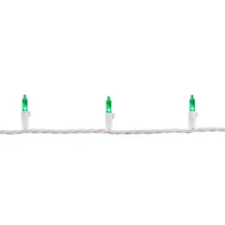 Northlight LED Mini Christmas Lights - Green - 16.25' White Wire - 50ct 16 Northlight LED Mini Christmas Lights - Green - 16.25' White Wire - 50ct -Home decor GUEST c547f6fc 326d 4bf6 8124 21b860304001