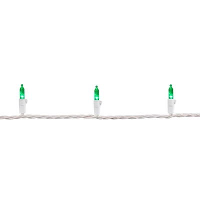 Northlight LED Mini Christmas Lights - Green - 16.25' White Wire - 50ct 9 Northlight LED Mini Christmas Lights - Green - 16.25' White Wire - 50ct - Image 7