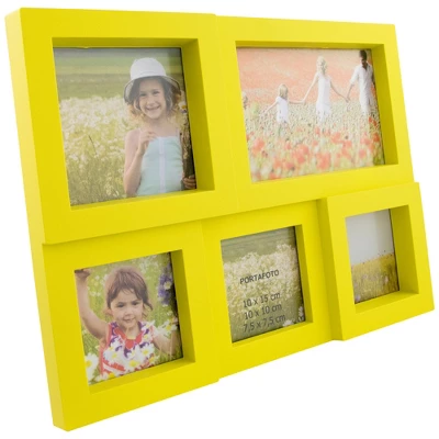 Northlight Yellow Multi-Sized Puzzled Collage Picture Frame 4 Northlight Yellow Multi-Sized Puzzled Collage Picture Frame - Image 2