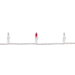 Northlight LED Mini Christmas Lights - Red And Pure White - 16.25' White Wire - 50ct -Home decor GUEST c6929a2a 1680 4919 9bd2 c526d7d0b075