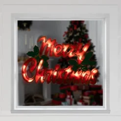 Northlight Lighted Merry Christmas Window Silhouette - 16.5" 9 Northlight Lighted Merry Christmas Window Silhouette - 16.5" -Home decor GUEST c77265c5 641f 4f2b aa25 983ba6c78ef9