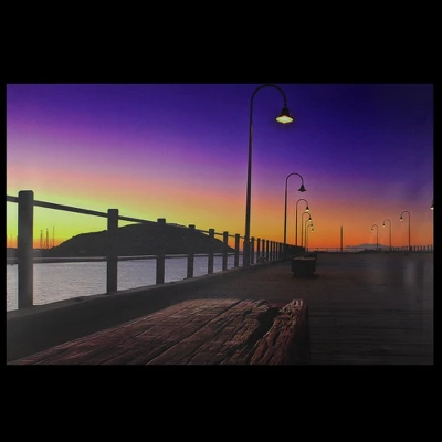 Northlight LED Lighted Sunset Boardwalk Scene Canvas Wall Art 15.75" X 23.5" 3 Northlight LED Lighted Sunset Boardwalk Scene Canvas Wall Art 15.75" X 23.5"