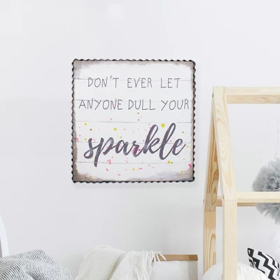Northlight Metal Framed "Don't Ever Let Anyone Dull Your Sparkle" Canvas Wall Art 12" 3 Northlight Metal Framed "Don't Ever Let Anyone Dull Your Sparkle" Canvas Wall Art 12"