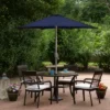 Northlight 7.5ft Outdoor Patio Market Umbrella With Hand Crank, Midnight Blue -Home decor GUEST ca0b688e f619 41e0 9919 46e21bce802b