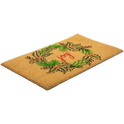 Northlight Natural Coir "Joy" Wreath Christmas Doormat 18" X 30" -Home decor GUEST cafecc2f 0805 4a88 aa7a 8c37a706e99e
