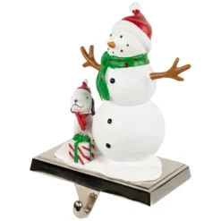 Northlight 6" Snowman And Puppy Christmas Stocking Holder -Home decor GUEST cca72753 ea70 426c a041 c70ca778e6f6