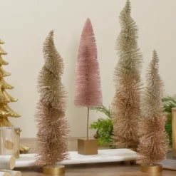 Northlight 14" Brown Sisal Christmas Tree Tabletop Decoration