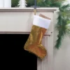 Northlight 19" Gold And Silver Sequin Christmas Stocking With White Faux Fur Cuff 1 Northlight 19" Gold And Silver Sequin Christmas Stocking With White Faux Fur Cuff -Home decor GUEST cf3f2fa4 c639 4905 a6b1 4715f2d1c474