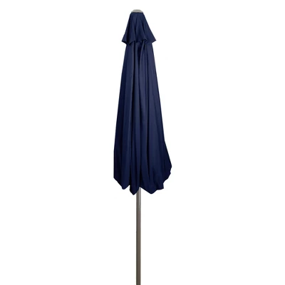 Northlight 9ft Outdoor Patio Market Umbrella With Hand Crank And Tilt, Navy Blue 8 Northlight 9ft Outdoor Patio Market Umbrella With Hand Crank And Tilt, Navy Blue - Image 6