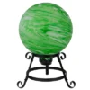 Northlight 10" Green And White Swirls Outdoor Garden Gazing Ball 2 Northlight 10" Green And White Swirls Outdoor Garden Gazing Ball -Home decor GUEST d07c8fc4 5ae5 4e9b ab50 f6e793966706