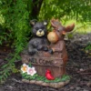 Northlight 9.75" Black Bear And Moose "Welcome" Outdoor Garden Statue 2 Northlight 9.75" Black Bear And Moose "Welcome" Outdoor Garden Statue -Home decor GUEST d22f7f7e b467 4956 9a99 f5e6459c9b52