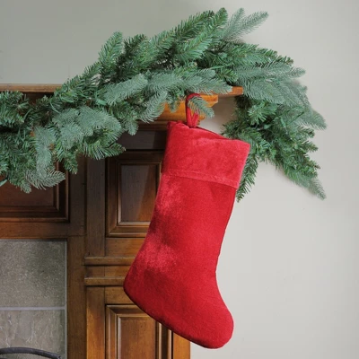 Northlight Traditional Velvet Christmas Stocking - 19" - Red 3 Northlight Traditional Velvet Christmas Stocking - 19" - Red