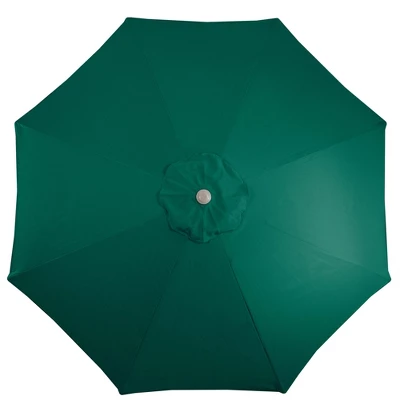 Northlight 9ft Outdoor Patio Market Umbrella With Hand Crank And Tilt, Hunter Green 5 Northlight 9ft Outdoor Patio Market Umbrella With Hand Crank And Tilt, Hunter Green - Image 3