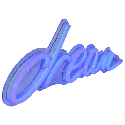 Northlight 17” Bright Blue Neon Style Dream LED Lighted Wall Sign 4 Northlight 17” Bright Blue Neon Style Dream LED Lighted Wall Sign - Image 2