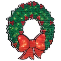 Northlight Lighted Holographic Christmas Wreath Window Silhouette Decoration - 15" 11 Northlight Lighted Holographic Christmas Wreath Window Silhouette Decoration - 15" -Home decor GUEST d60c629f 737b 4c04 8b11 786b06a27e01