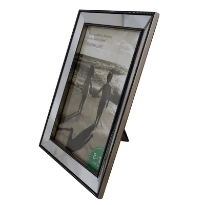 Northlight Black And Silver Mirrored Photo Frame For 8" X 10" Photo 6 Northlight Black And Silver Mirrored Photo Frame For 8" X 10" Photo - Image 4