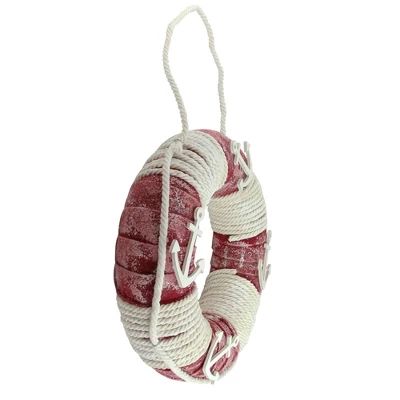 Northlight 14" Life Preserver With Rope And Anchor Detail Wall Decor 3 Northlight 14" Life Preserver With Rope And Anchor Detail Wall Decor