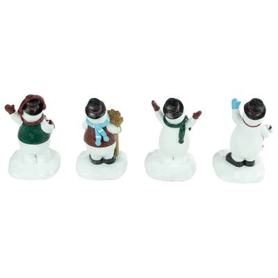Northlight Winter Ready Glitter Snowman Christmas Stocking Holders - 7" - Set Of 4 5 Northlight Winter Ready Glitter Snowman Christmas Stocking Holders - 7" - Set Of 4 - Image 3