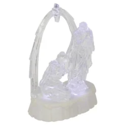 Northlight LED Lighted Musical Icy Crystal Nativity Scene Christmas Decoration - 7" -Home decor GUEST db4d62df 5da1 4f0a 8110 be98c8969a5c